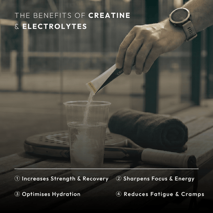 Benefits of Creayate creatine and electrolytes — strength and recovery, focus and energy, hydration, reduced fatigue and cramps
