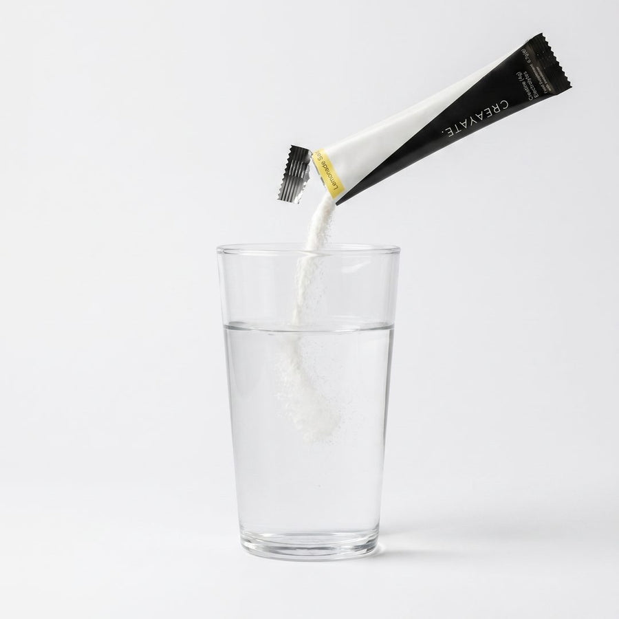 One sachet, one glass of water